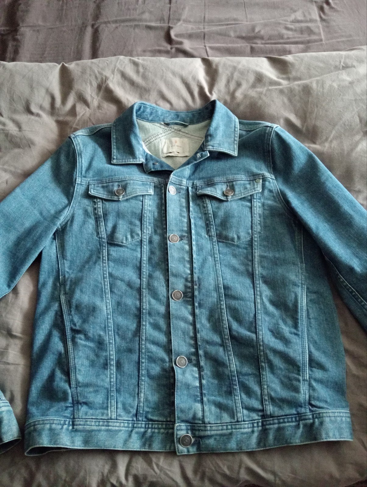 Cast Iron spijkerjack - Maat L, Kleding | Heren, Jassen | Zomer, Maat 52/54 (L), Blauw, Ophalen of Verzenden, Zo goed als nieuw