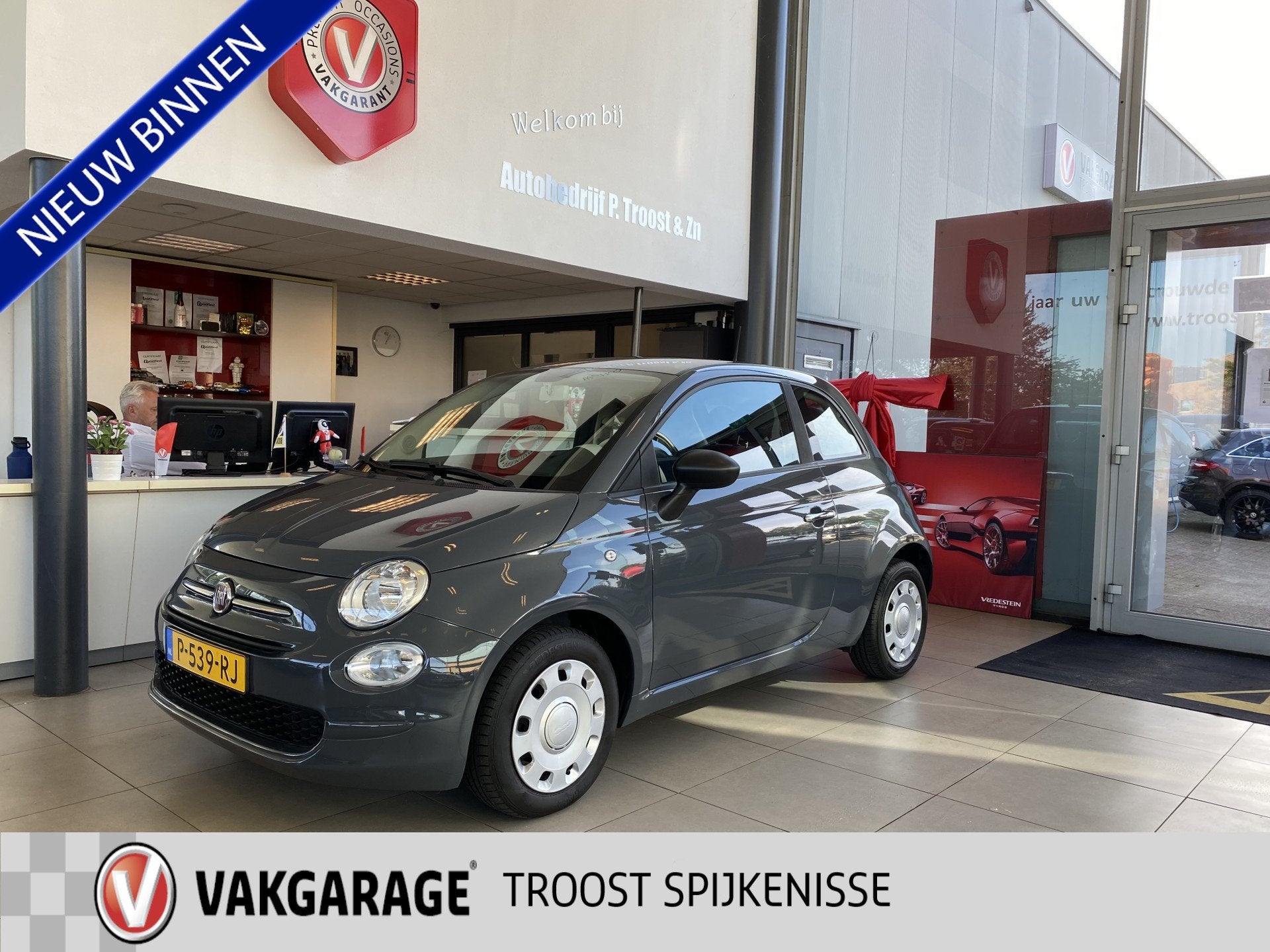 Fiat 500 1.0 Hybrid! Cult,Airco,Cruisecontrol,BleutoothBoord, 12 maanden, Stof, Euro 6, 4 stoelen
