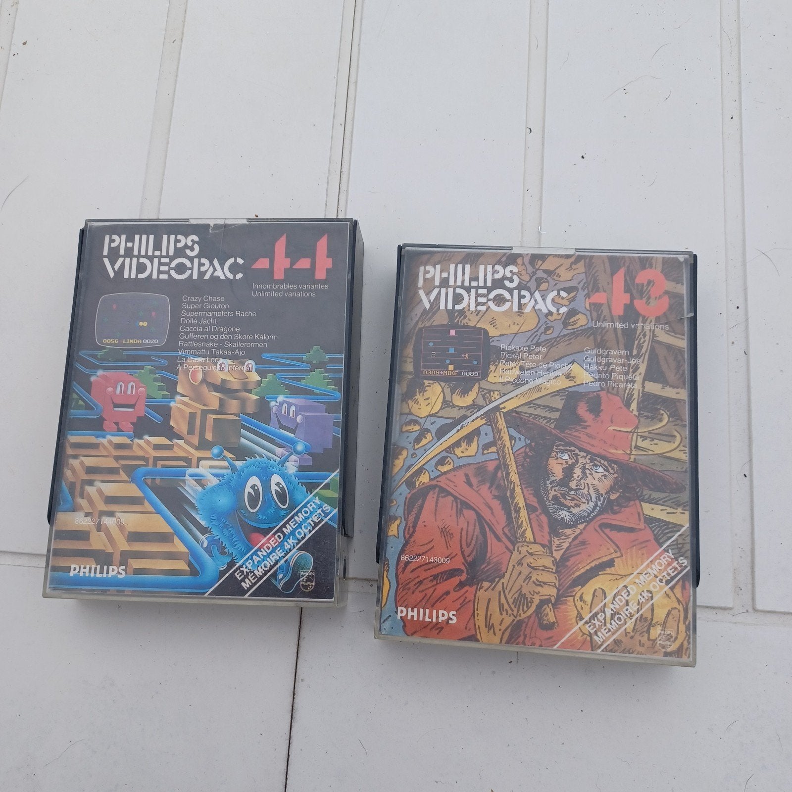 2x Philips videopac nummer 43 en 44. 34€ 1 koop, Computers en Software, Ophalen of Verzenden