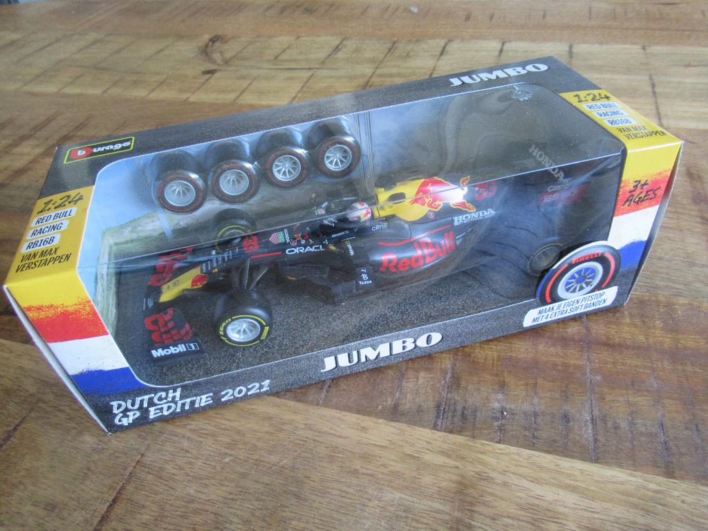 Burago Max Verstappen Red Bull Racing RB16B Zandvoort 2021, Ophalen of Verzenden, Nieuw, Auto, Overige merken