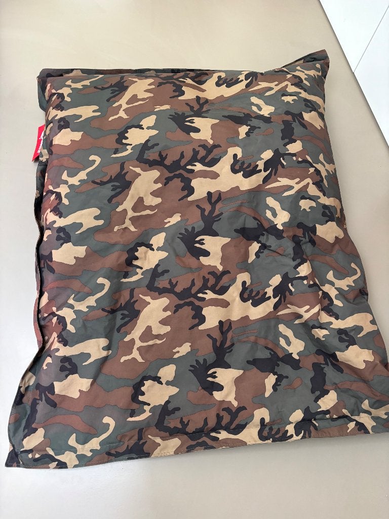 Grote JumboBag Original Zitzak – Camouflage / Legerprint, Ophalen, Zo goed als nieuw, Groen, Zitzak