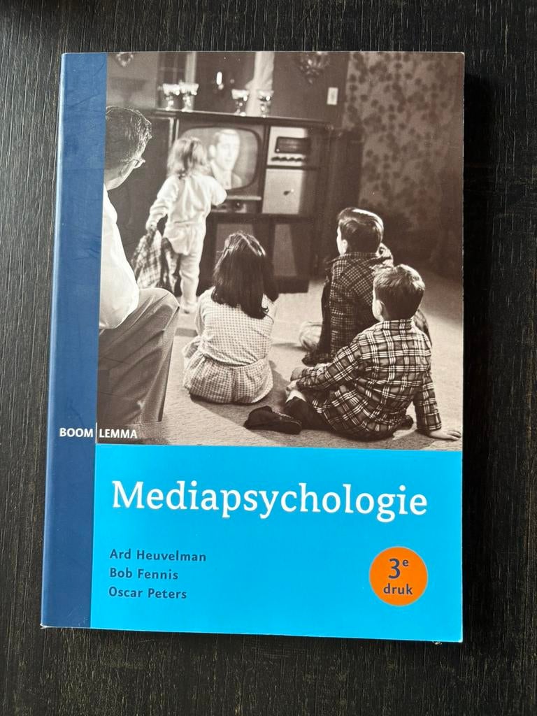 Mediapsychologie, Boeken, Ard Heuvelman; Bob Fennis; Oscar Peters, Ophalen of Verzenden, Zo goed als nieuw, Overige onderwerpen