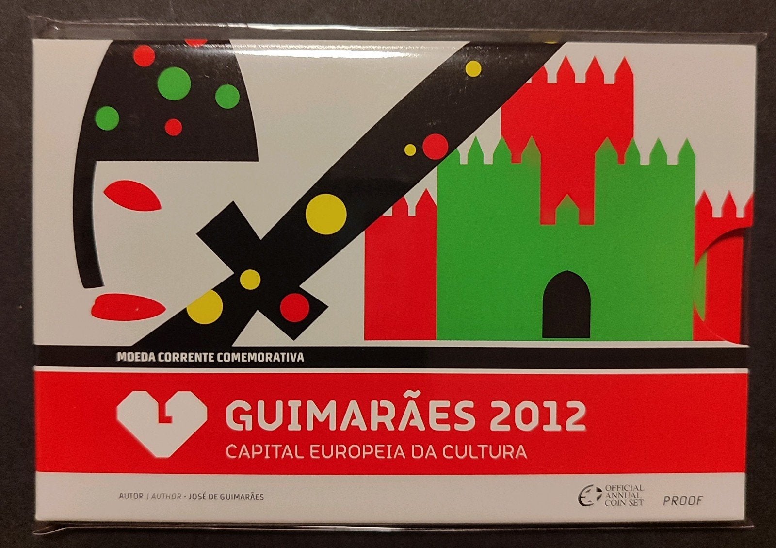 Portugal 2 euro 2012 PROOF "GUIMARÃES" PP, Ophalen of Verzenden, Portugal, 2 euro, Setje