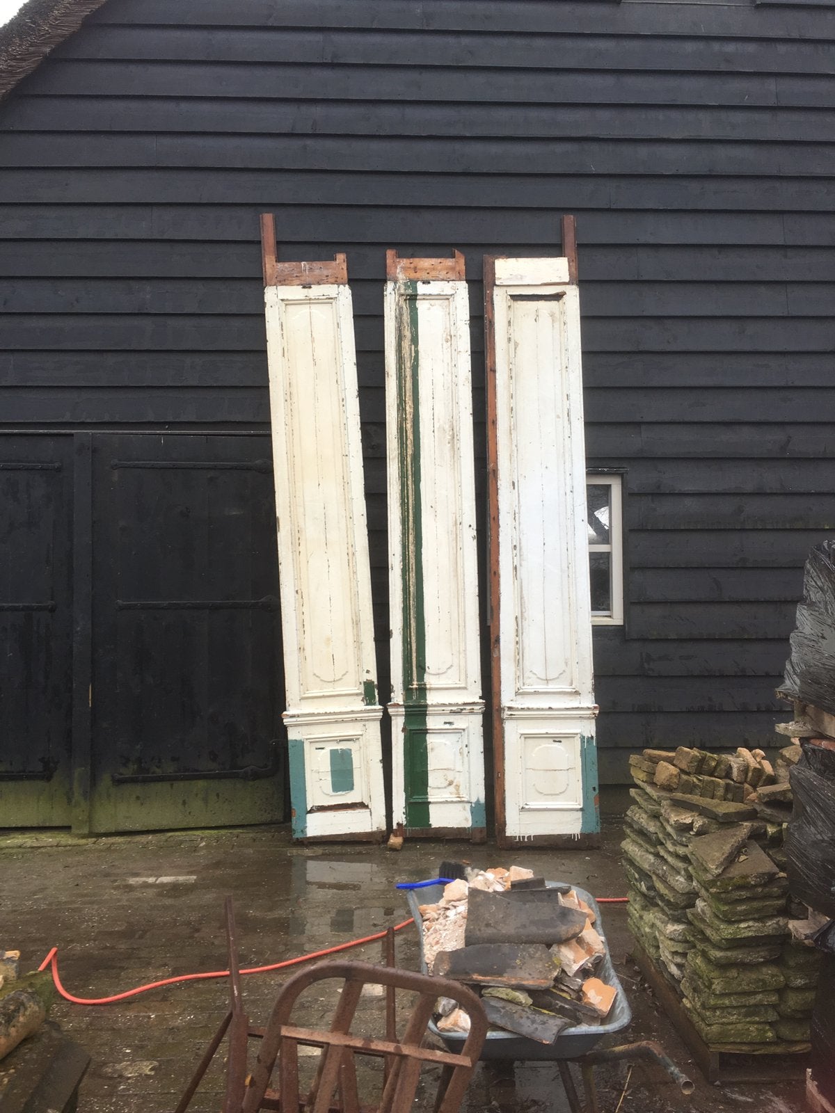 Antiek 18e eeuwse panelen uit een landhuis, 3,65 m hoog!, Antiek en Kunst, Curiosa en Brocante, Ophalen