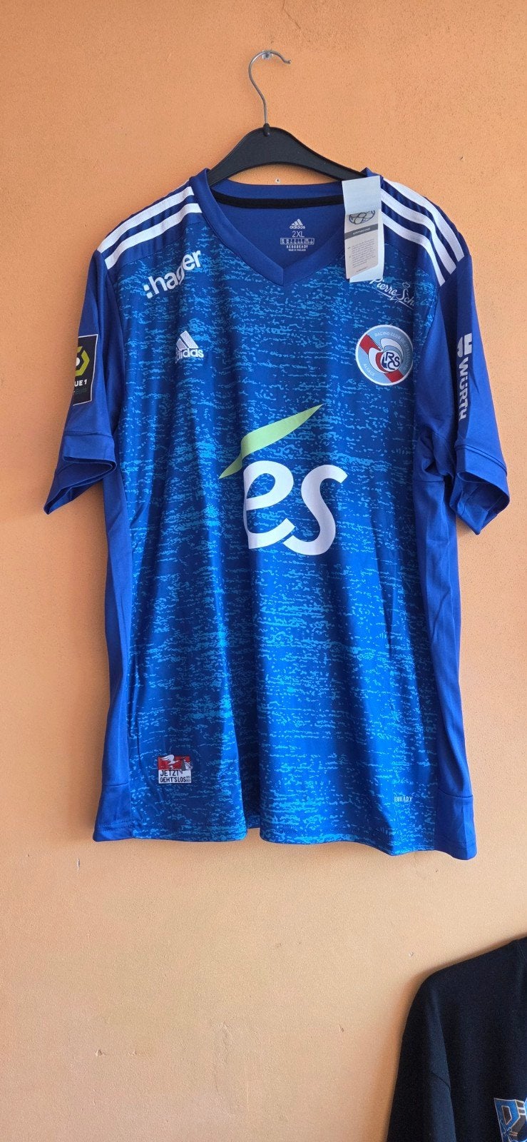 strasbourg voetbalshirt XL jersey adidas, Sport en Fitness, Voetbal, Maat XL, Ophalen of Verzenden, Nieuw, Shirt