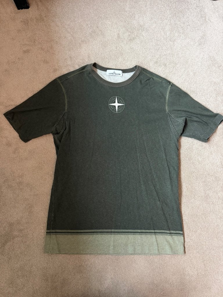 Stone island t-shirt (origineel), Ophalen of Verzenden, Groen, Maat 46 (S) of kleiner, Stone Island