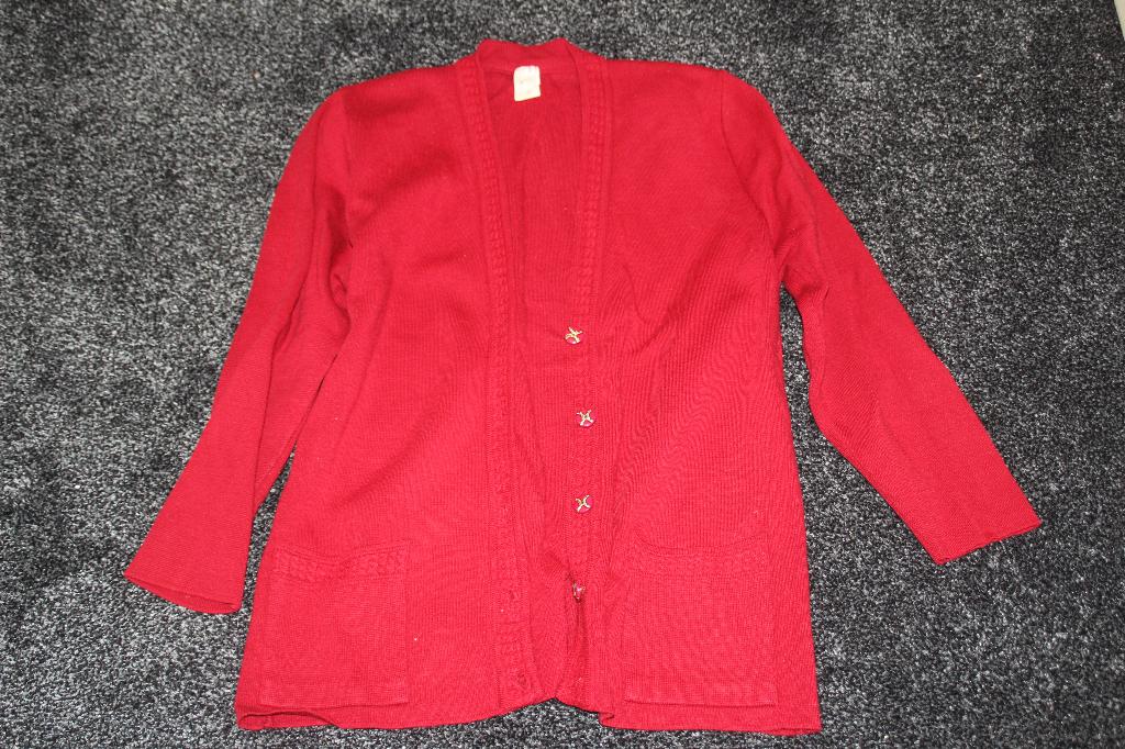 vest rood merino, Ophalen of Verzenden, Gedragen, Maat 36 (S), Rood