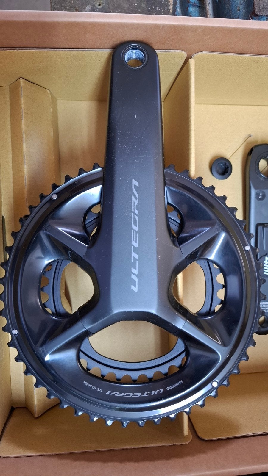Shimano Ultegra FC-R8100 Crankstel met 4iiii Powermeter, Crankstel of Pedalen, Ophalen of Verzenden, Zo goed als nieuw, Aluminium