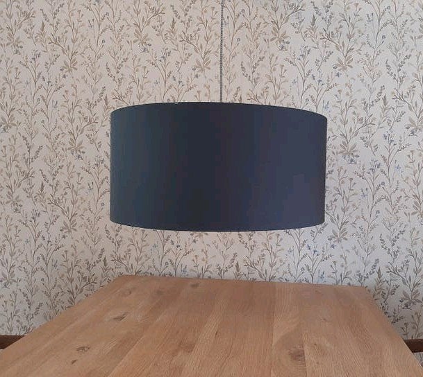 Lampenkap - blauw, Gebruikt, Blauw, Overige materialen, 61 cm