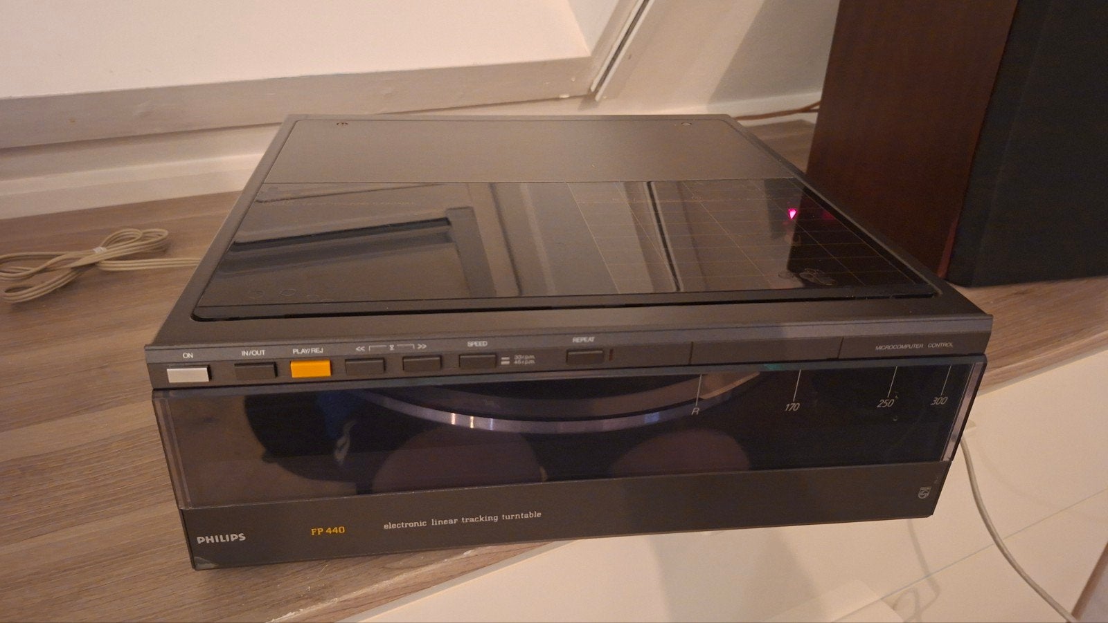 Philips FP440 platenspeler - Linear Tracking, Philips, Gebruikt, Automatisch, Ophalen of Verzenden