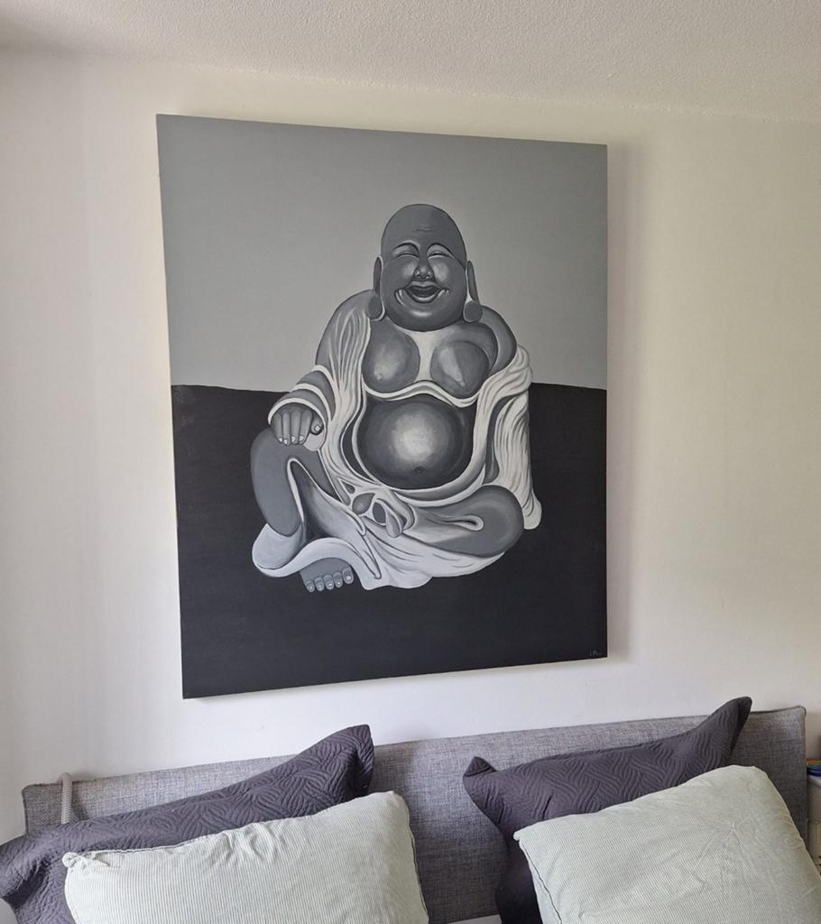 Boeddha schilderij 1.00x1.23, Ophalen