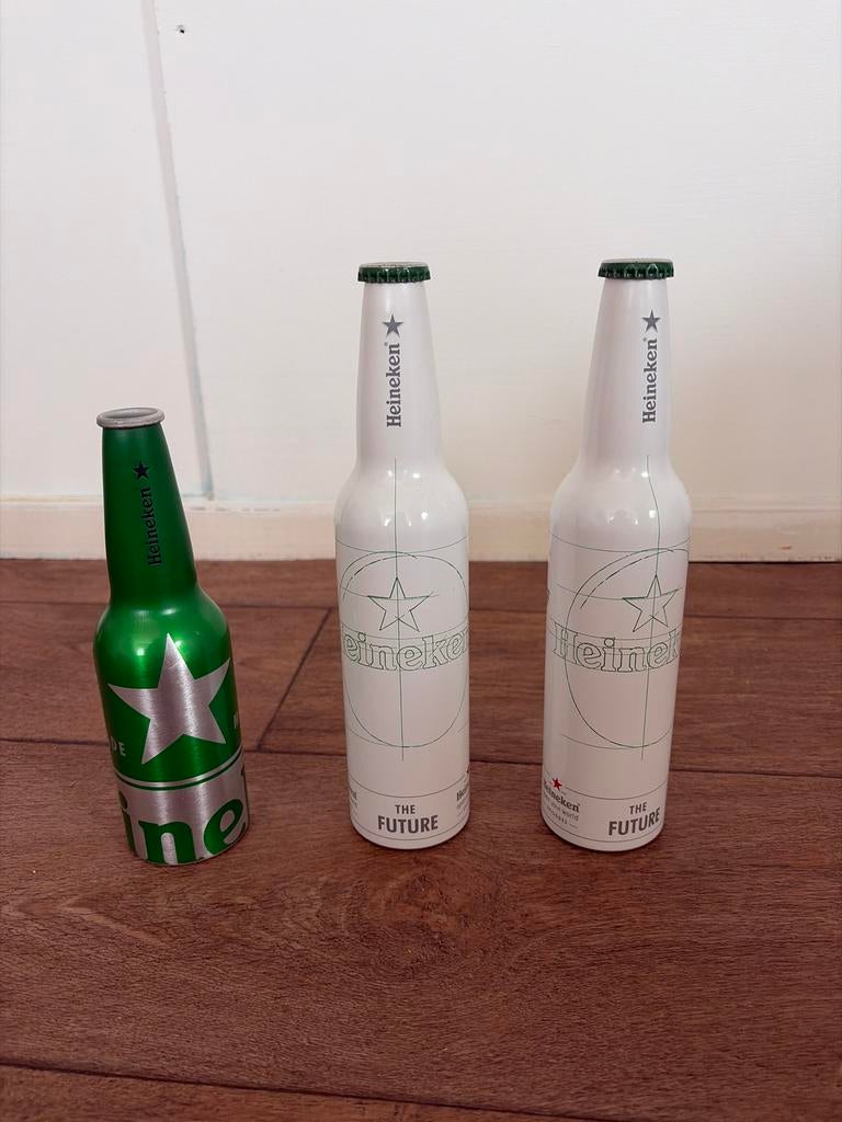 Heineken 'The Future' en groen flesje, Ophalen, Gebruikt, Flesje(s), Heineken
