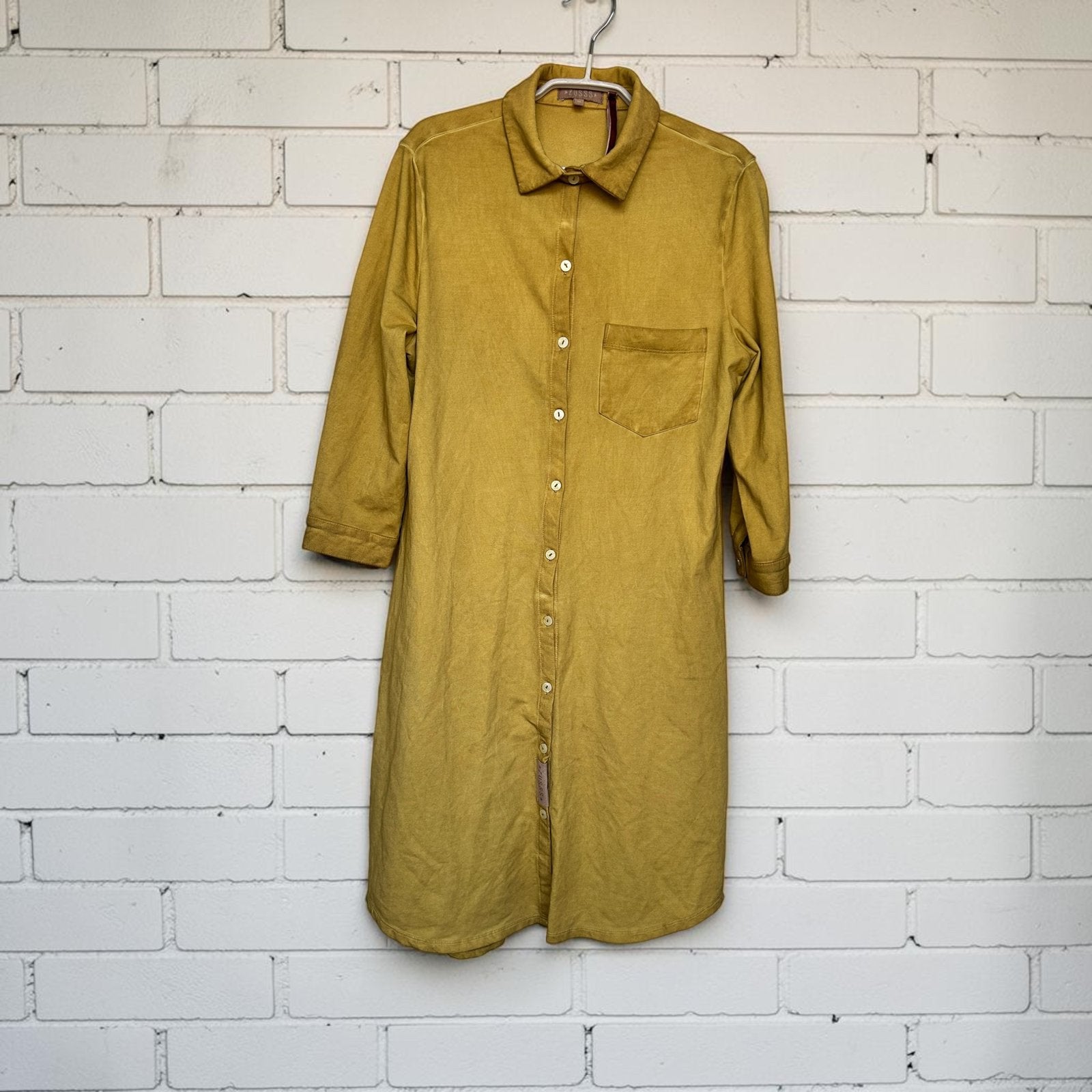Zusss Jurk Maat M Okergeel Shirt Style Used Effect, Maat 38/40 (M), Z, Z, Verzenden