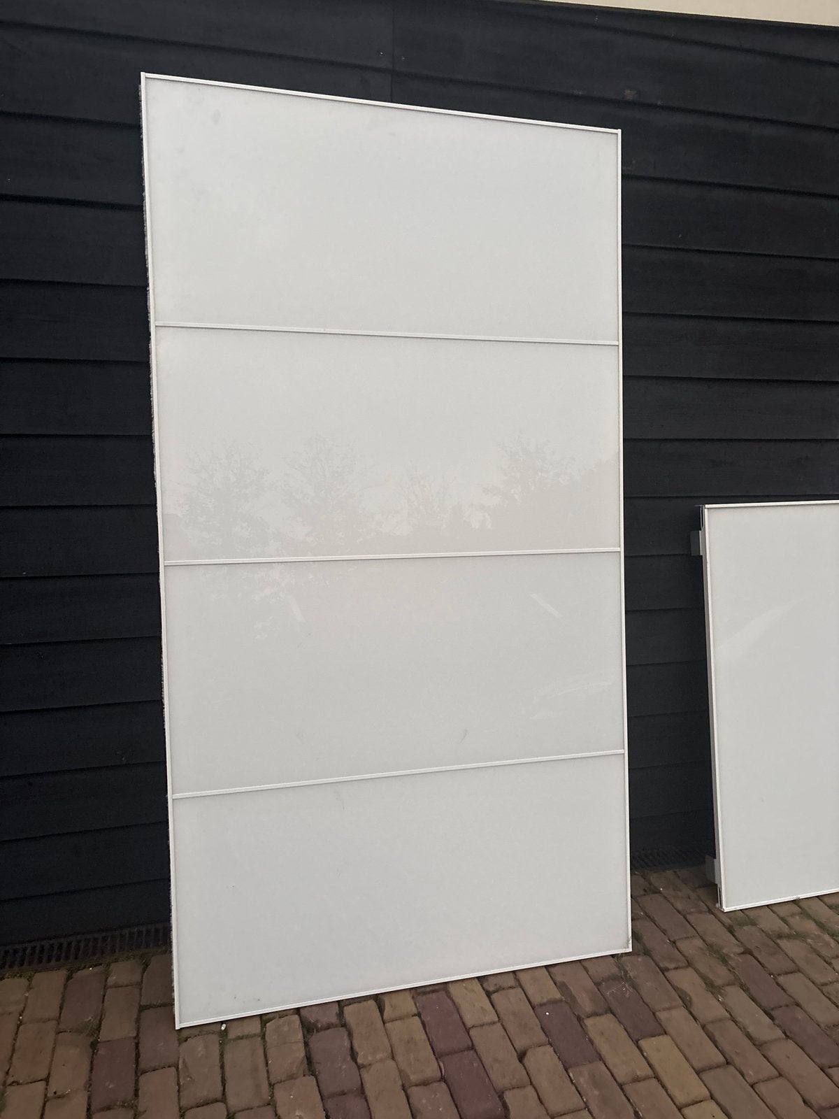 2 glazen schuifdeuren voor Ikea Pax kastensysteem, Huis en Inrichting, Ophalen, Gebruikt, 100 tot 150 cm, 200 cm of meer