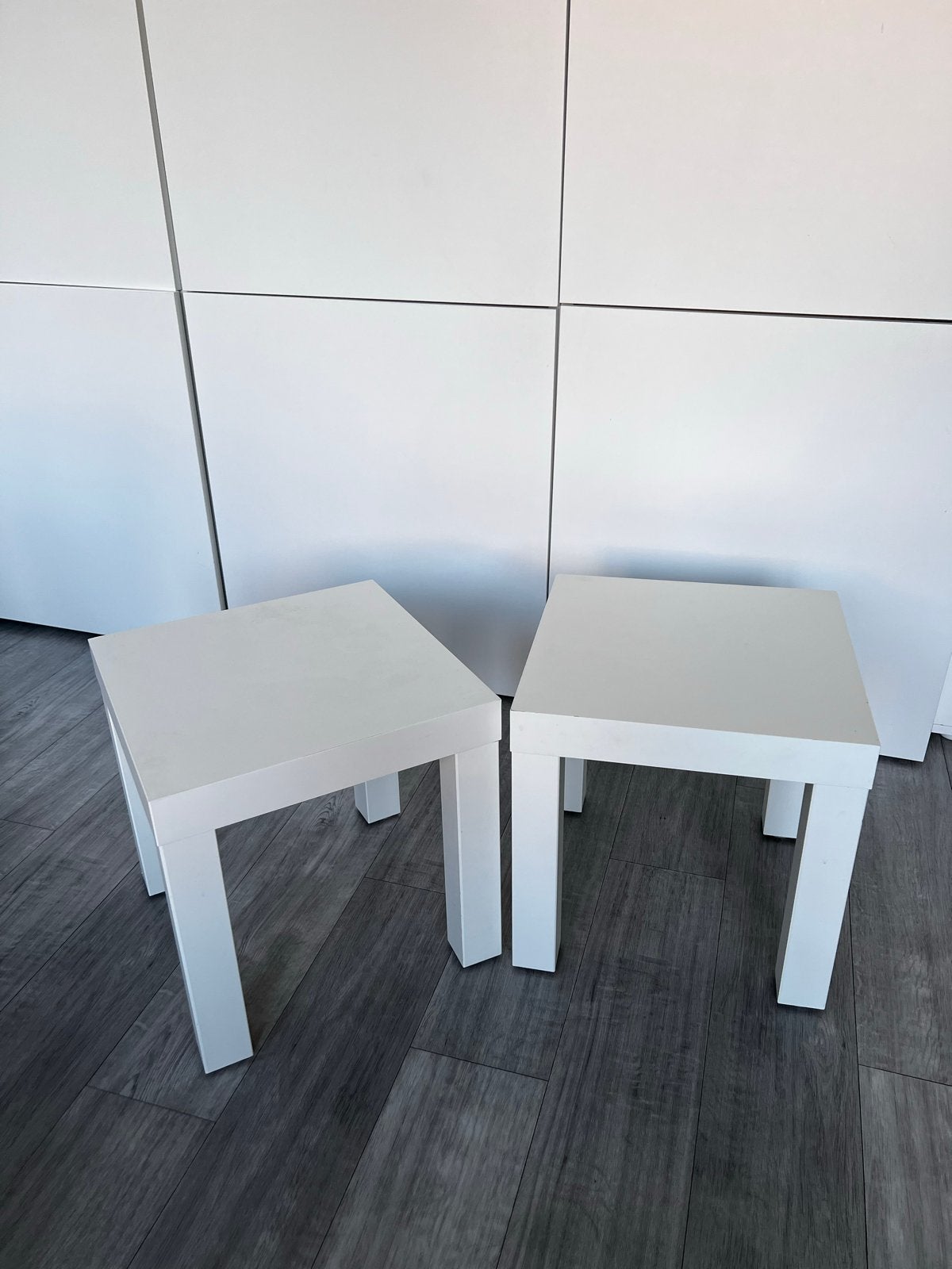 Twee IKEA bijzettafeltjes 35x35 cm, Huis en Inrichting, Minder dan 45 cm, Minder dan 55 cm, Gebruikt, Vierkant