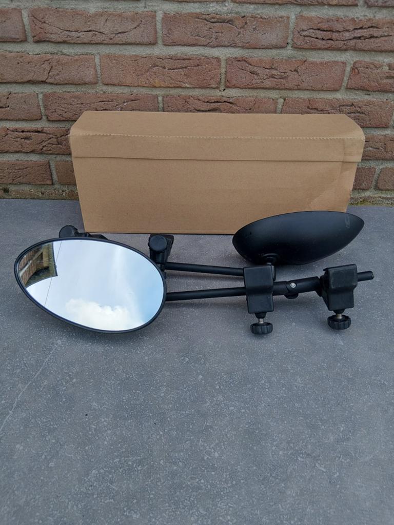 Universele caravan/auto opzetspiegels (set van 2), Ophalen, Gebruikt