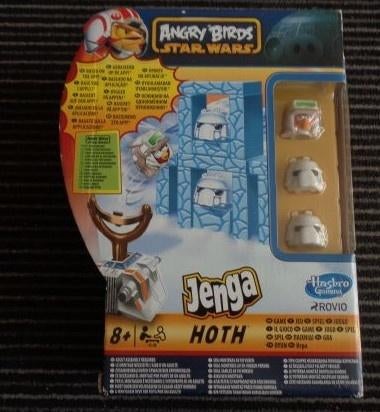 Angry Birds Star Wars Hoth Jenga spel Hasbro = compleet, Een of twee spelers, Ophalen of Verzenden, Zo goed als nieuw, Hasbro Gaming