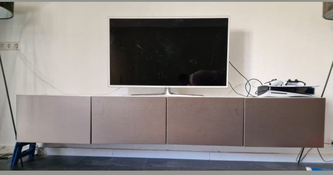 BESTA tv meubel 4 deurs, Ophalen, Zo goed als nieuw, 25 tot 50 cm, 150 tot 200 cm