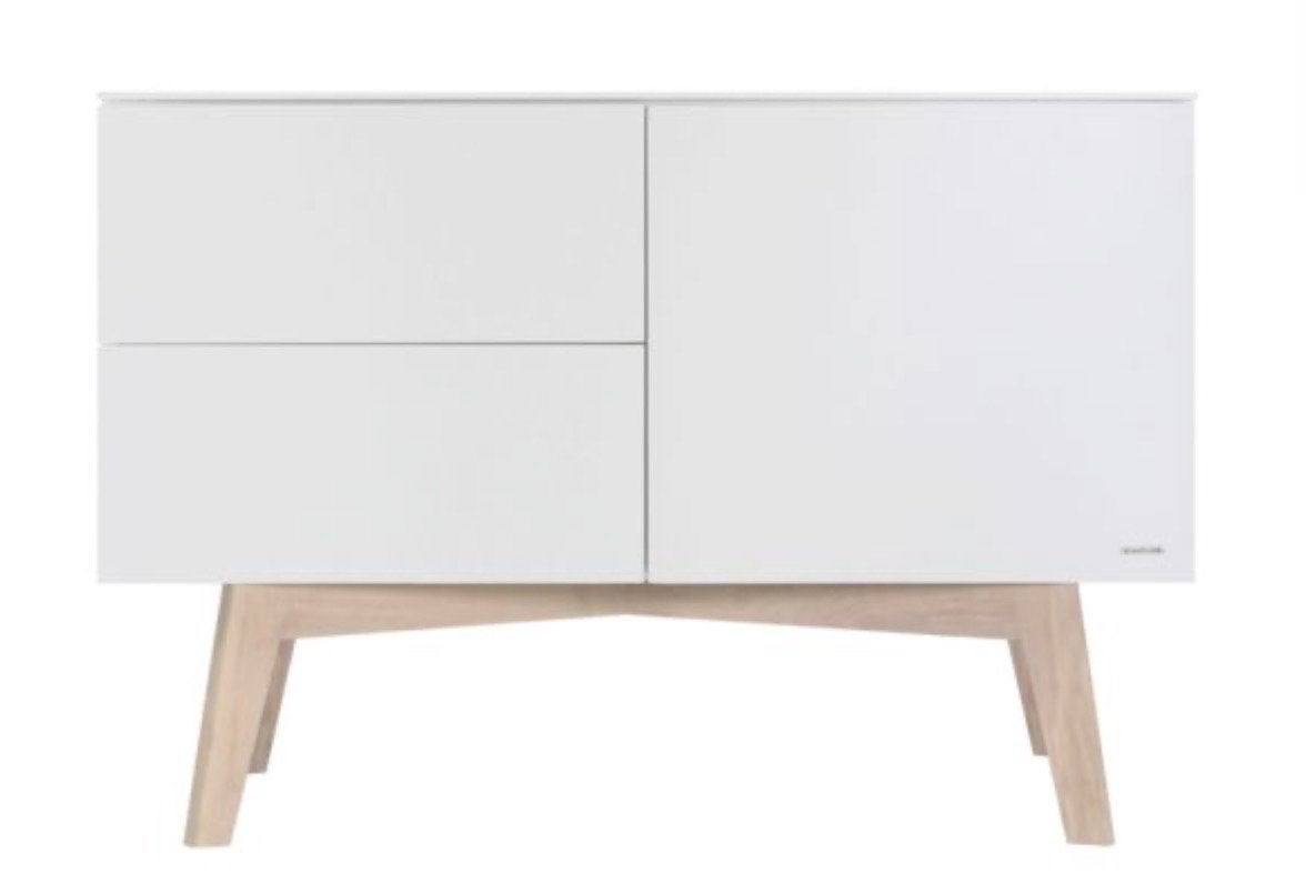 Kidsmill Sixties Commode Wit Mat / Naturel, Ophalen, 50 tot 70 cm, Nieuw, 100 cm of meer