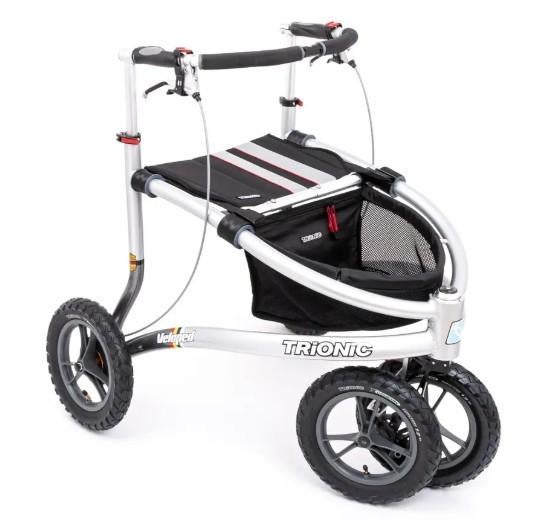 TRIONIC Veloped robuuste rollator M - wielen 14 inch, Diversen, Rollators, Gebruikt, Opvouwbaar, Ophalen