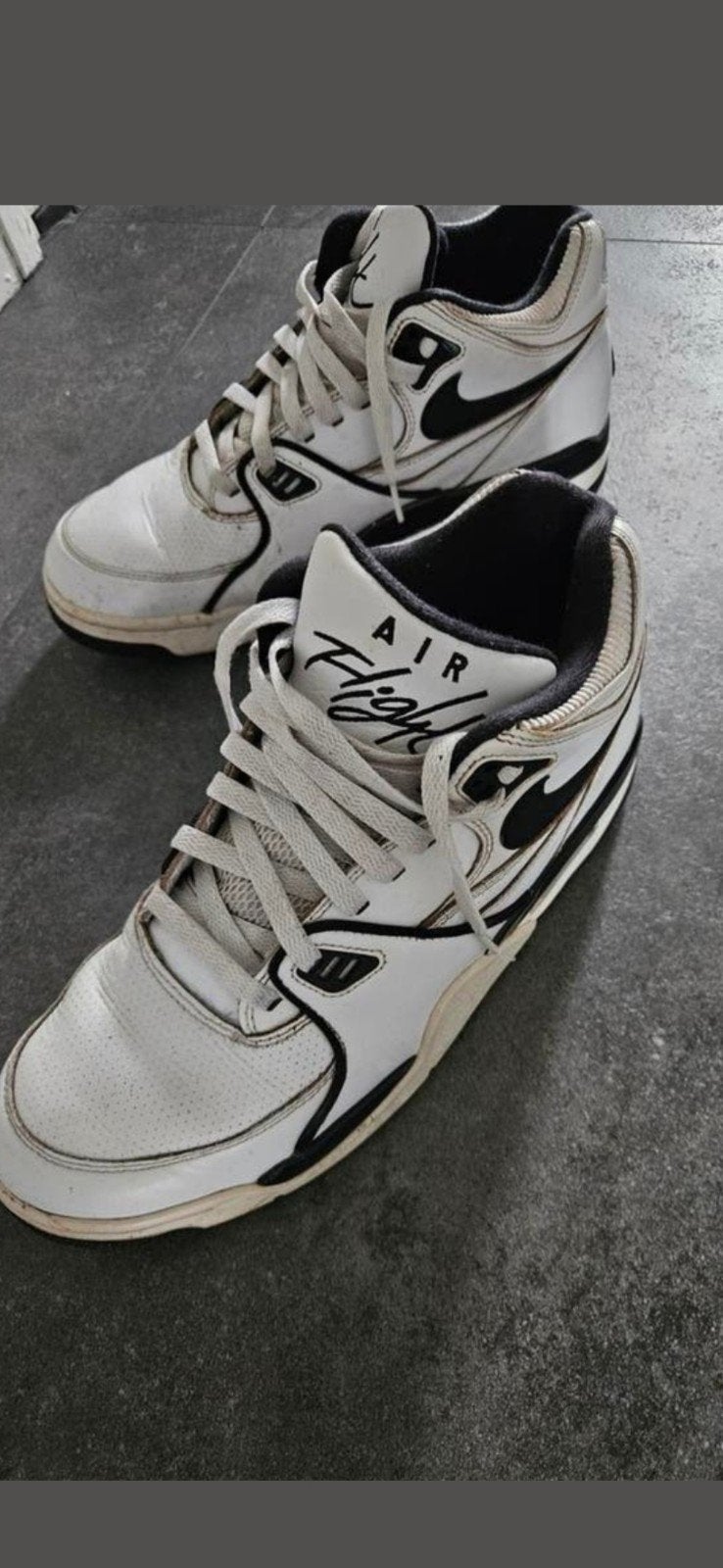 Nike air flight (maat 45), Wit, Nike Air, Ophalen of Verzenden, Sneakers of Gympen