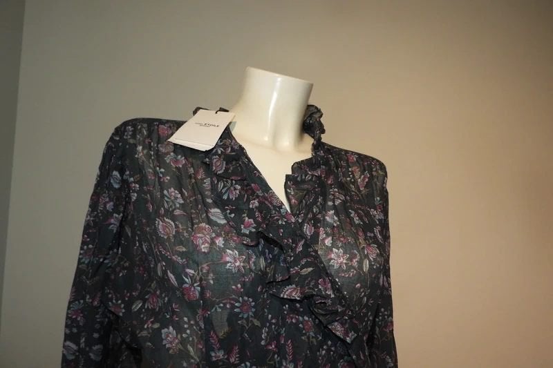 Isabel Marant Etoile wrapdress wikkel jurk print groen Nieuw, Verzenden, Nieuw, Maat 38/40 (M), Isabel Marant