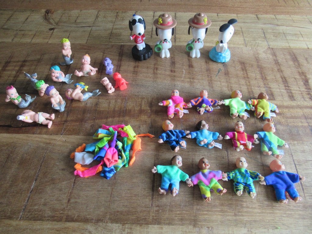 Lot Poppetjes Goloob LGT baby's 1992- Corgi magneet Peanuts, Ophalen of Verzenden, Zo goed als nieuw