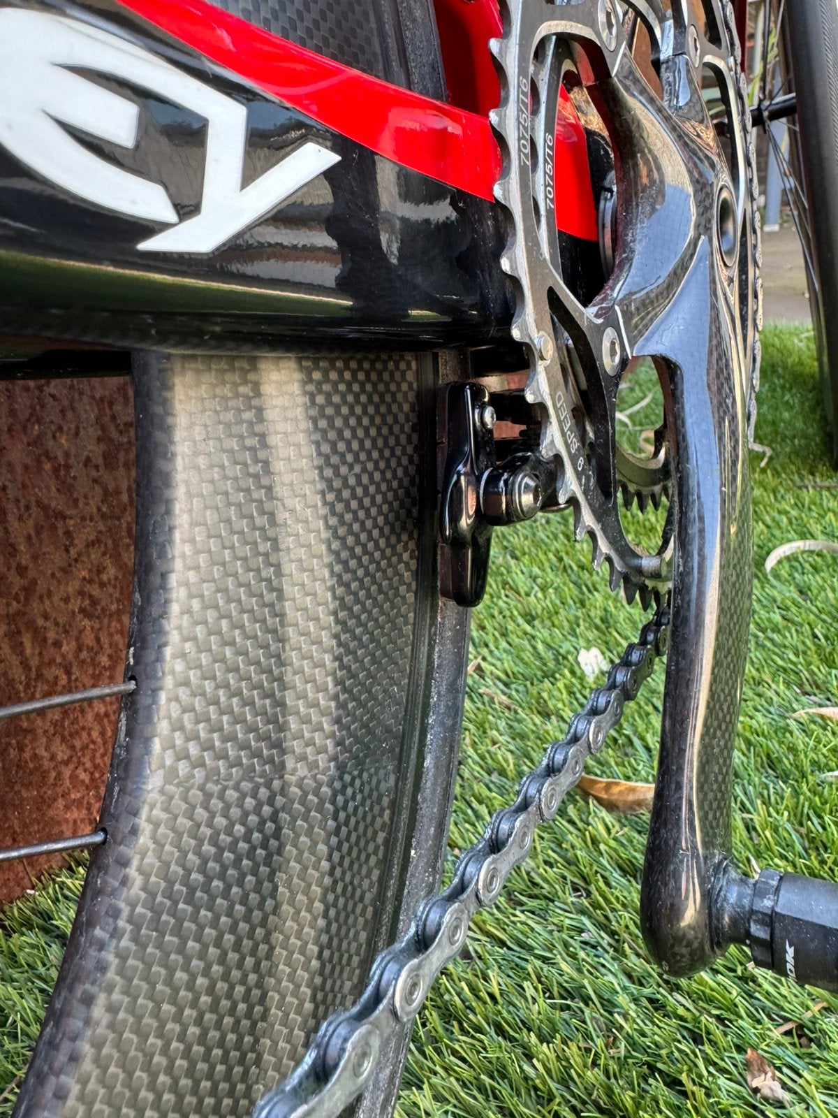 Tijdritfiets volledig carbon Ridley Dean ultegra, Gebruikt, Velgrem, 15 tot 20 versnellingen, 53 tot 57 cm