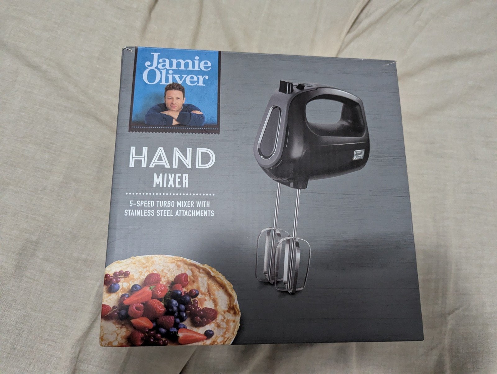 Jamie Oliver Handmixer HA0111 - Nieuw en Geseald, Ophalen, Nieuw, Vaatwasserbestendig, 3 snelheden of meer