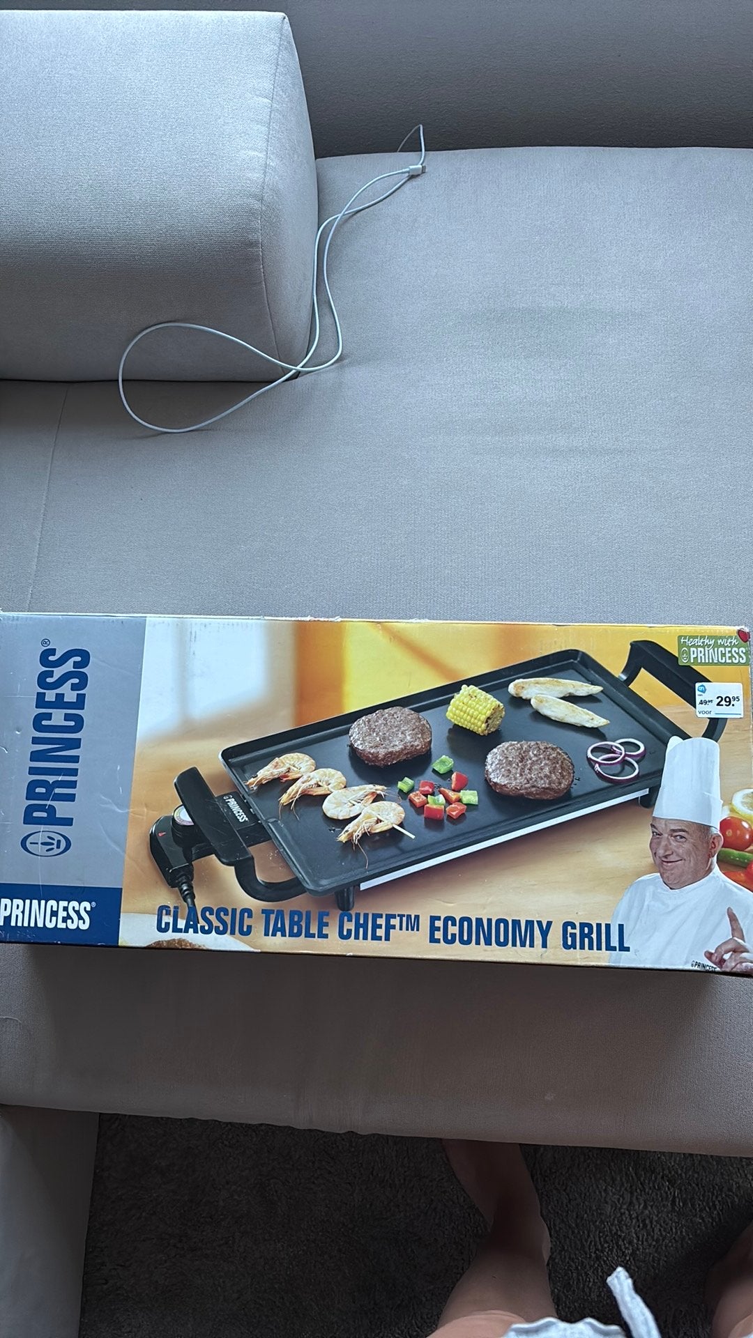 Princess Classic Table Chef Economy Grill - Nieuw in doos, Ophalen of Verzenden, Nieuw, Tafelgrill