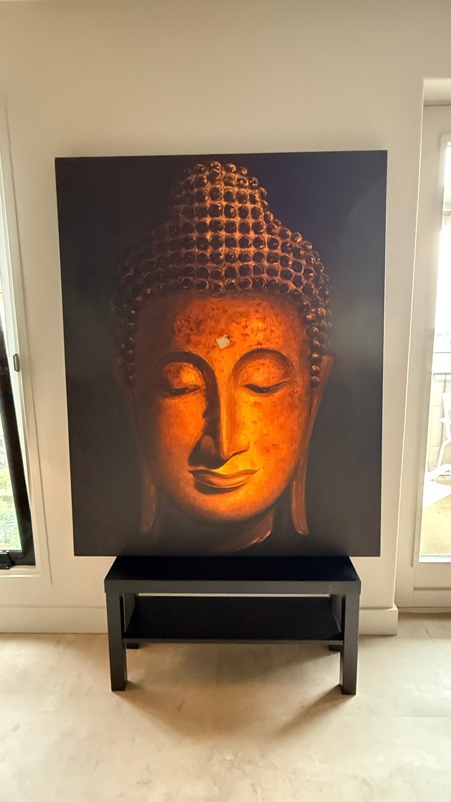 Groot Boeddha Schilderij - 120x150 cm, Ophalen