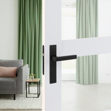 karwei deurkrukset rvs  zwart, Huis en Inrichting, Ophalen of Verzenden, 75 m² of meer, Zwart