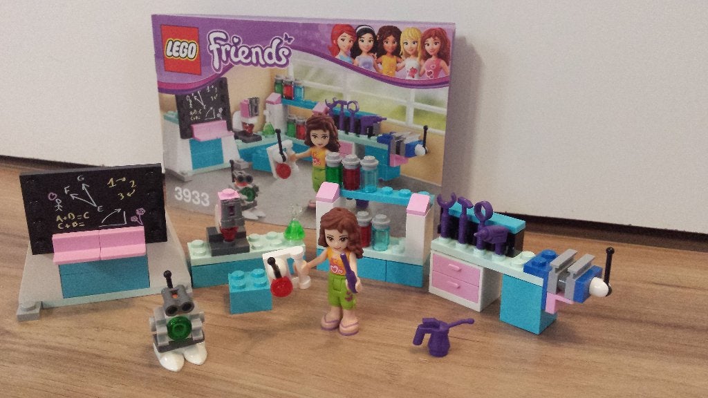 LEGO Friends Olivia's Laboratorium - 3933 Compleet+boekje!, Inclusief instructies, Lego, Friends, Ophalen of Verzenden