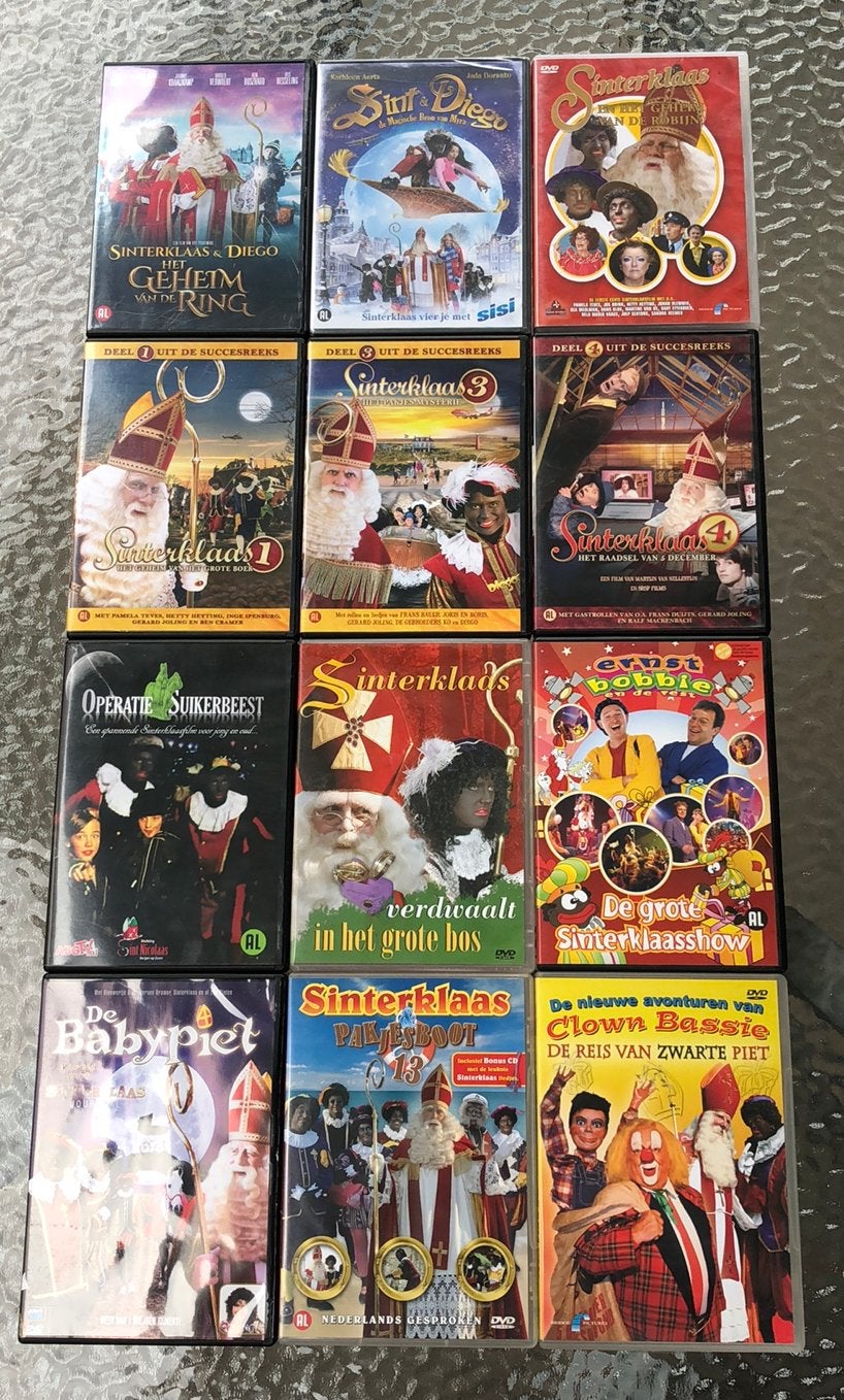 12 sinterklaas dvd’s zgan, Diversen, Ophalen of Verzenden, Zo goed als nieuw