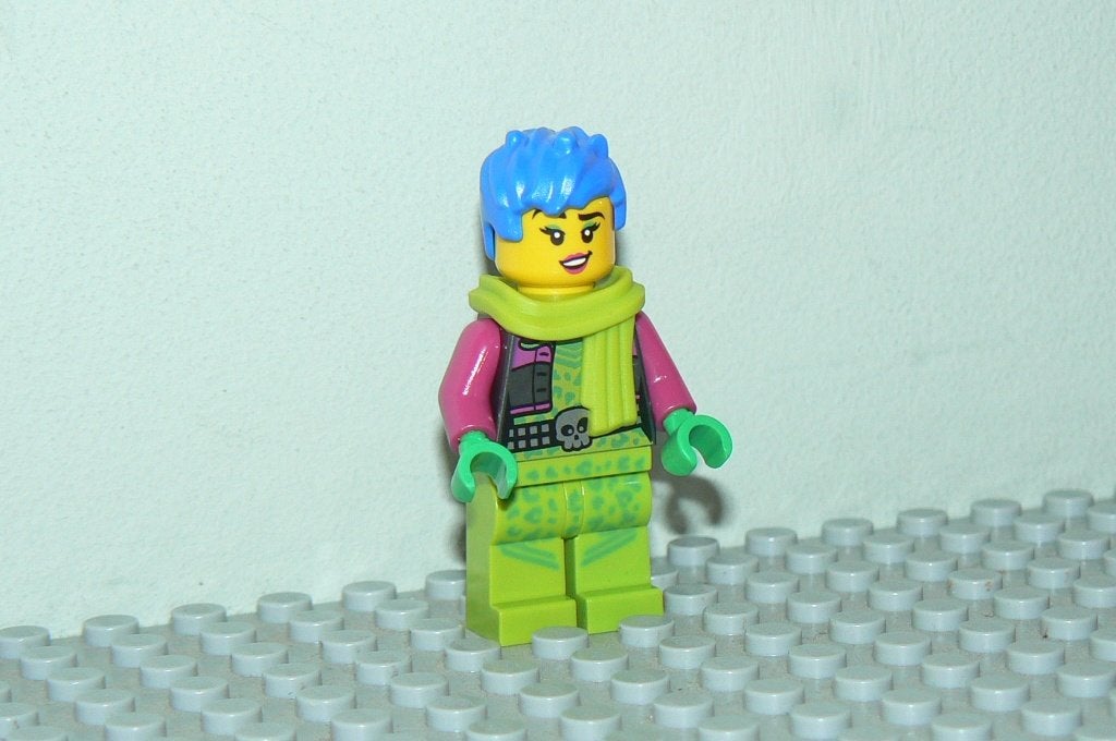 L176 Poppetje Raze (blauw haar, lime sjaal) cty1506, Ophalen of Verzenden, Nieuw, Minifiguur, Lego