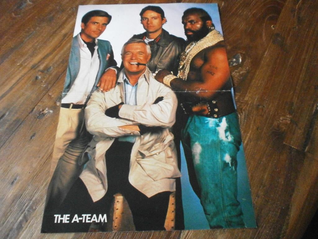 leuke a3 poster jaren 80 tv serie The A-Team, Verzamelen, Posters, Verzenden, Zo goed als nieuw, A1 t/m A3, Film en Tv