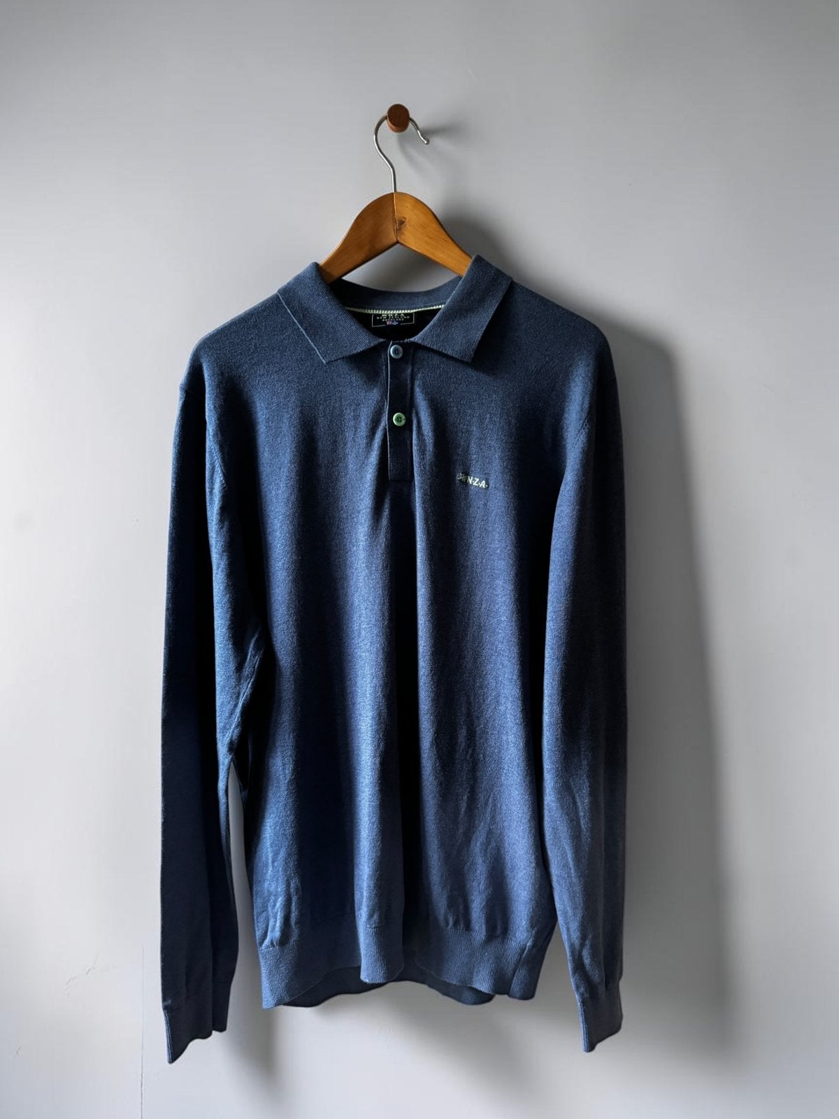 NZA New Zealand polo knit trui blauw XL extra large, Kleding | Heren, Ophalen of Verzenden, Zo goed als nieuw, Maat 56/58 (XL)