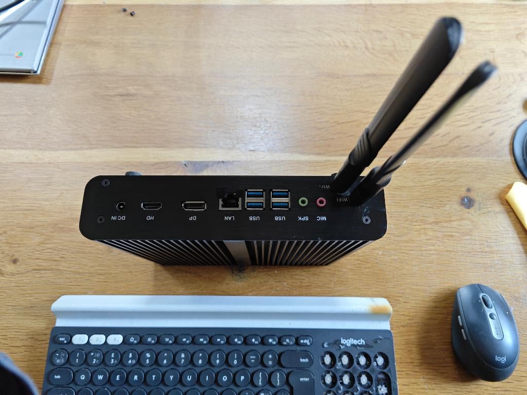 Fanless i7 mini pc met 16GB RAM-geheugen, Computers en Software, Desktop Pc's, 2 tot 3 Ghz, Ophalen of Verzenden, Zo goed als nieuw