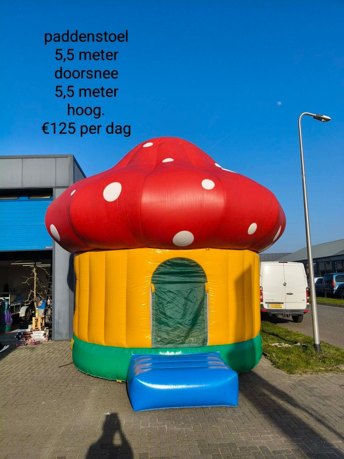 Paddenstoel en jungle springkussen te koop, Ophalen