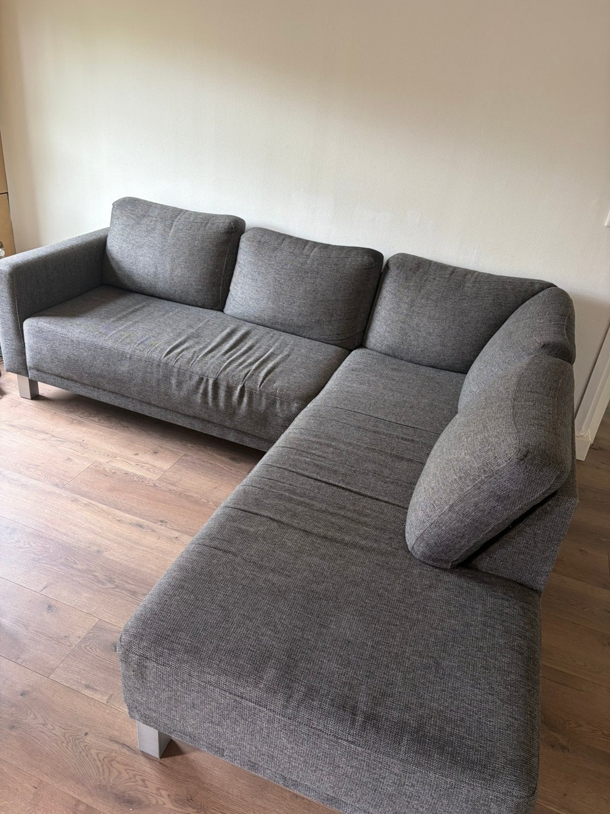 Gray L-Shaped Couch, Ophalen, Gebruikt, Overige materialen, Modern