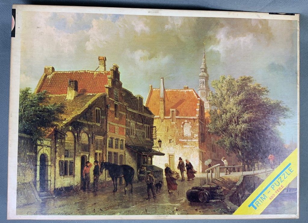 Trim-Toy’s Oud Hollandse Meesters Puzzel Haarlem 480 stukjes, Ophalen of Verzenden, Minder dan 500 stukjes, Gebruikt, Legpuzzel
