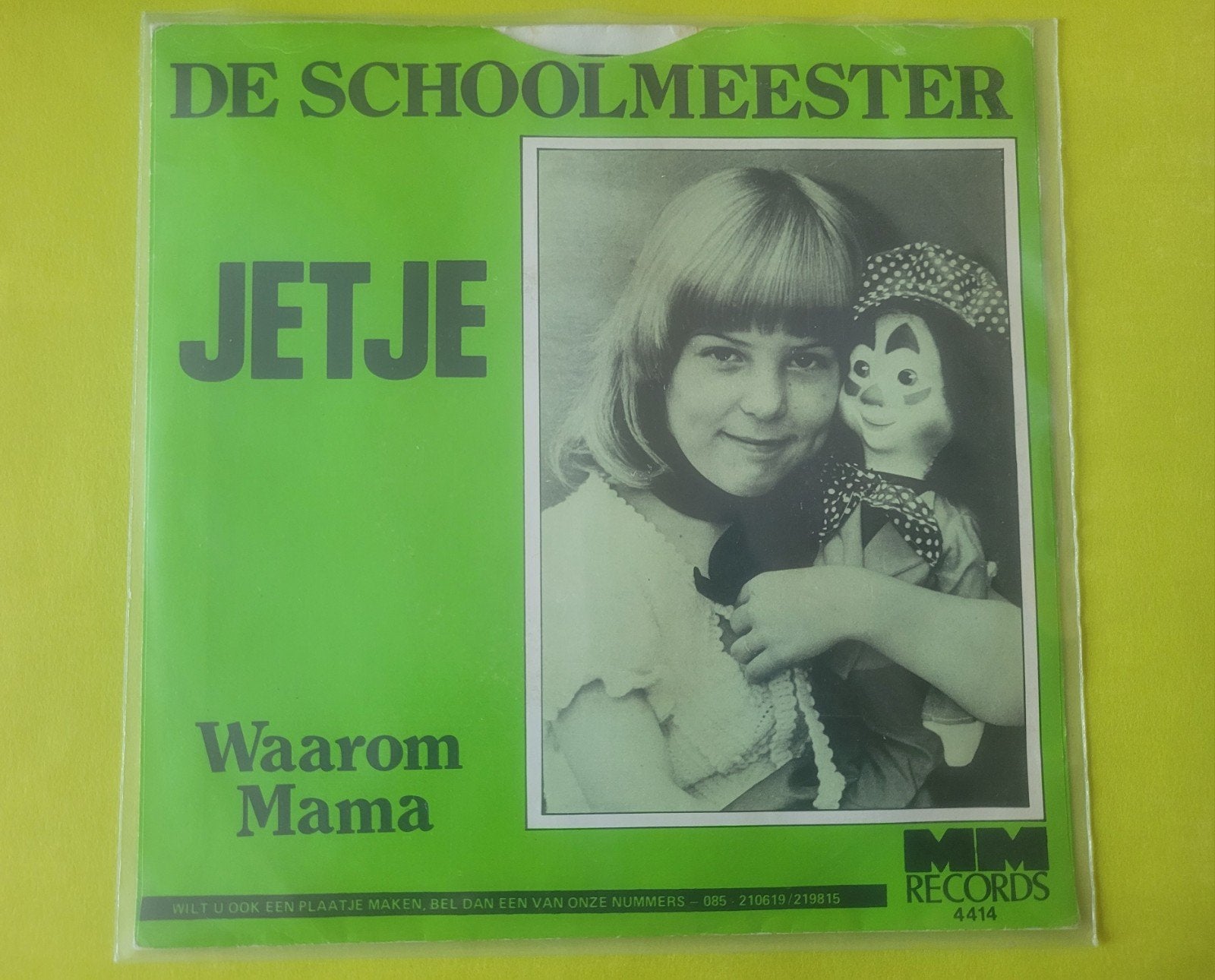 Jetje - Schoolmeester - Waarom mama, Ophalen, Zo goed als nieuw, Overige formaten, Levenslied of Smartlap