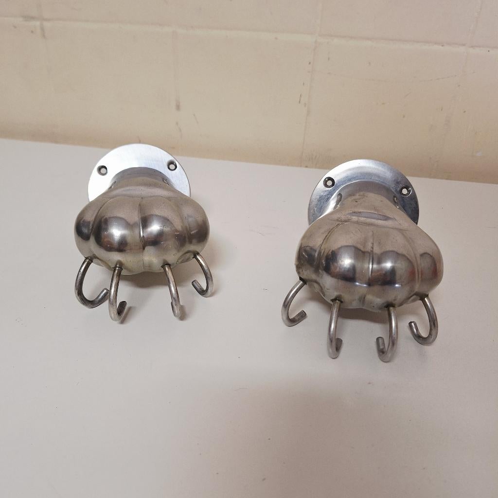 Vintage Wandhaak / Leeuwenpoot / Klauw / Kapstok 2 Stuks, Gebruikt, Wandhaken, -, -