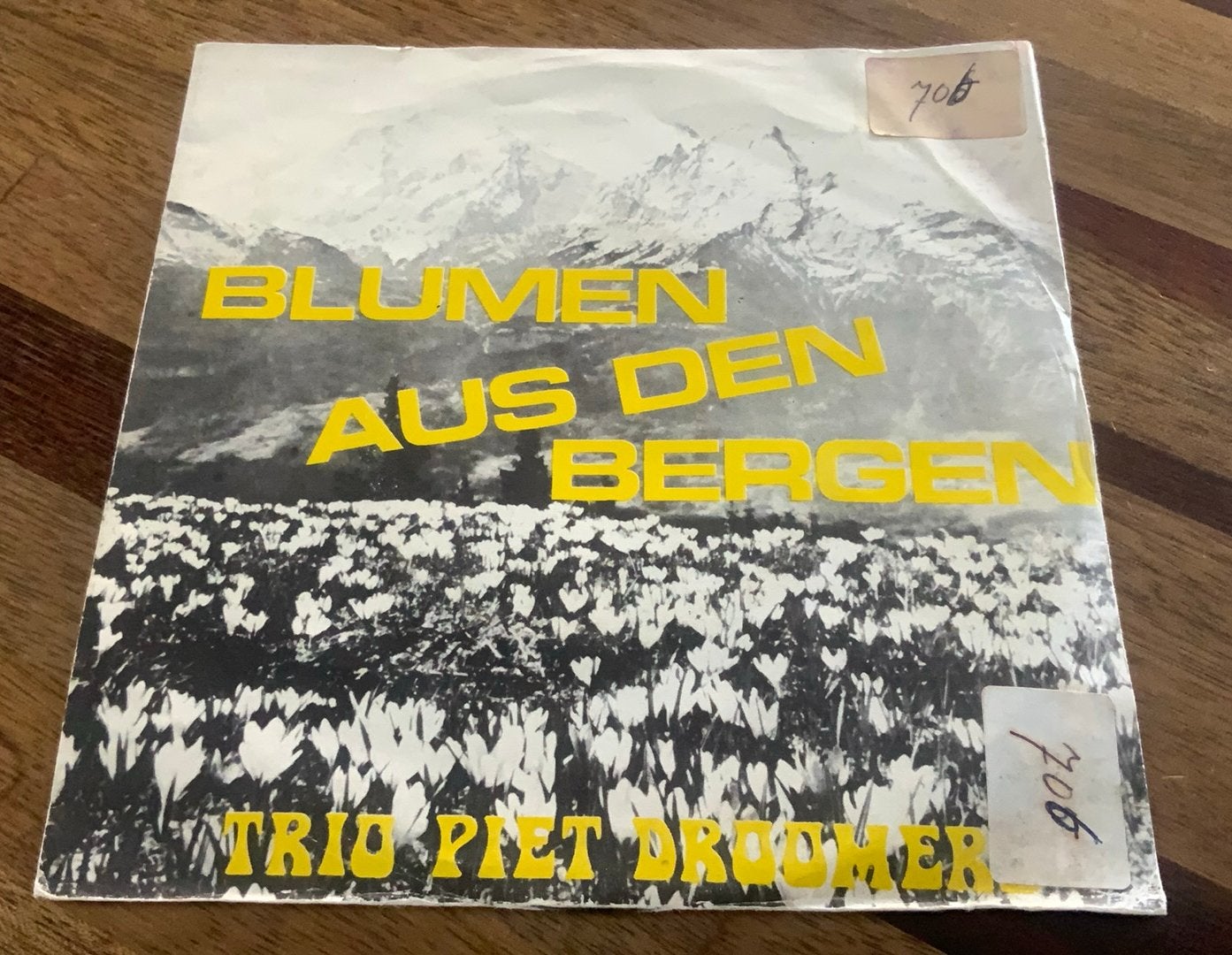 VINYL 7” TRIO PIET DROOMERS BLUMEN AUS DEN BERGEN LIMBO BE, Verzenden, Gebruikt