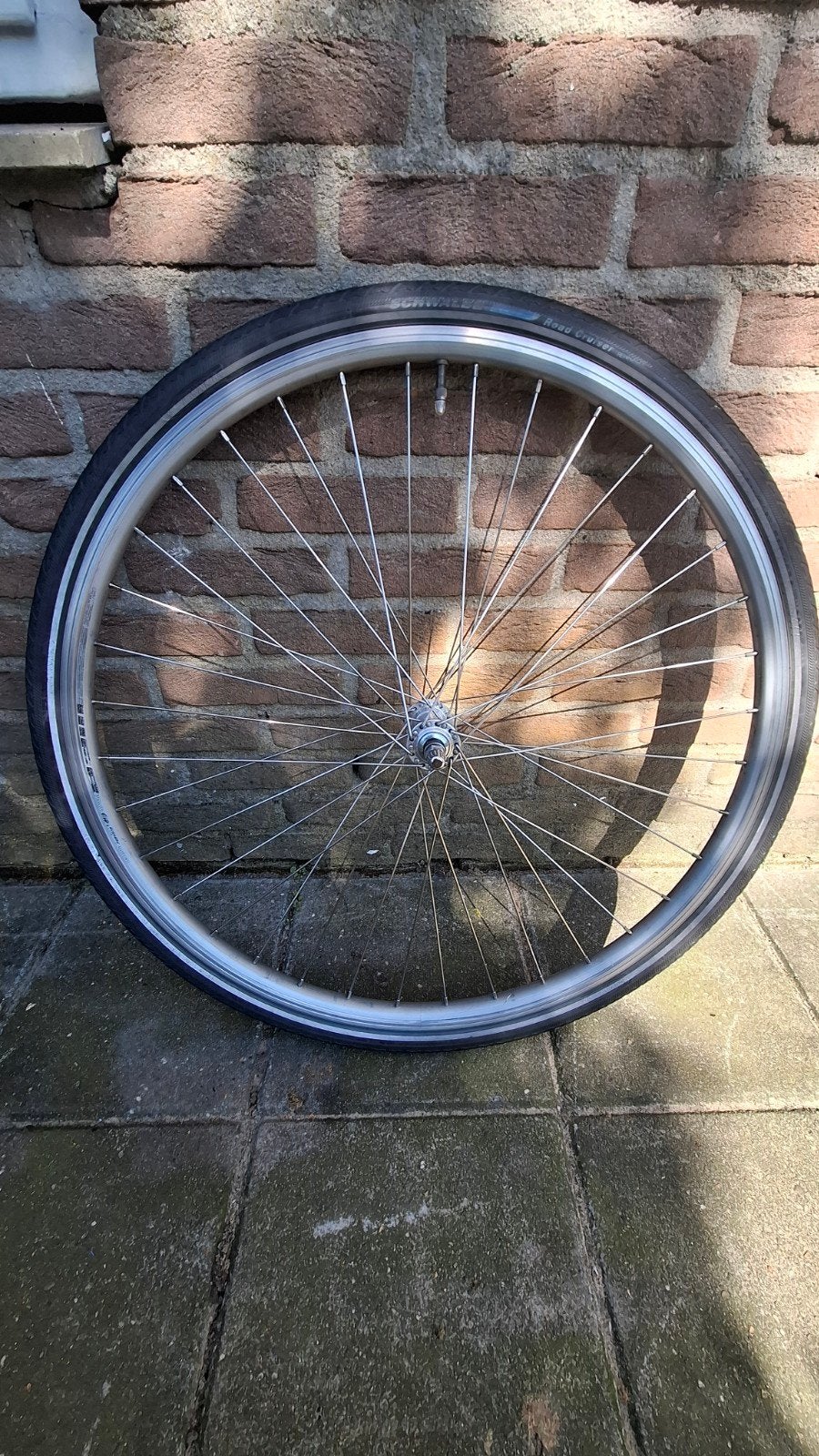 Aluminium voorwiel,  v,brake 28 inch montage klaar., Fietsen en Brommers, Gebruikt, Aluminium, Ophalen, Elektrische fiets
