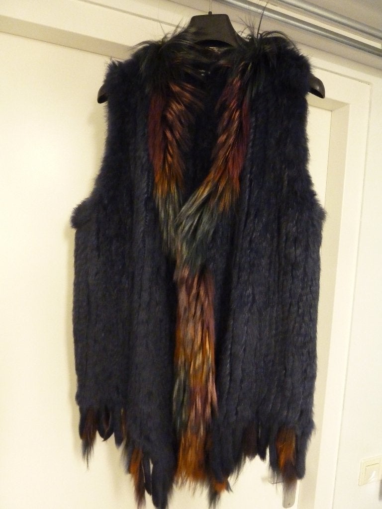 CAROLINE BISS VEST MAAT 40 NIEUW BLAUW BONT, Blauw, Maat 42/44 (L), Nieuw, Ophalen of Verzenden