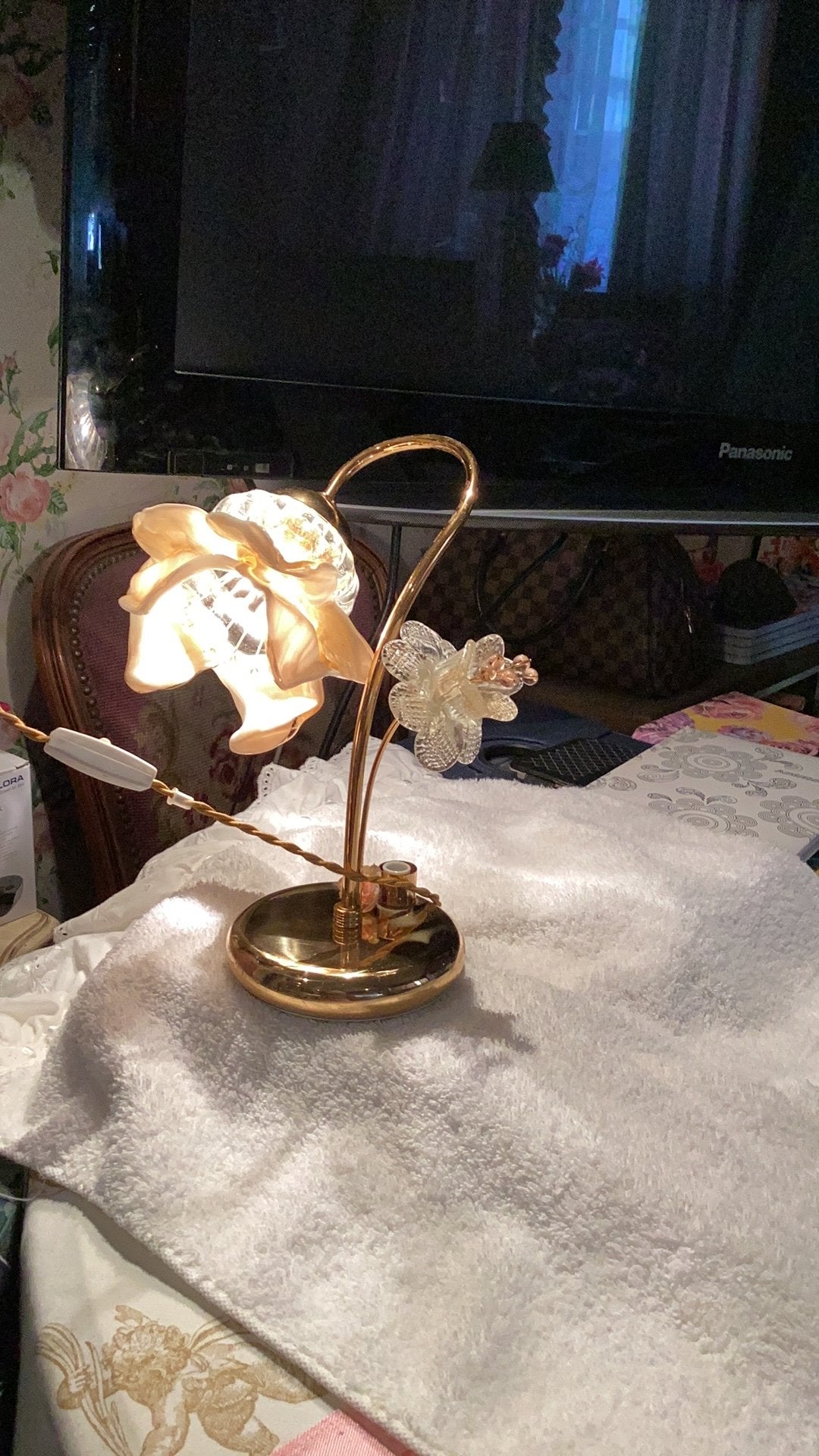 Lampje met bladgoud, Verzenden, Zo goed als nieuw
