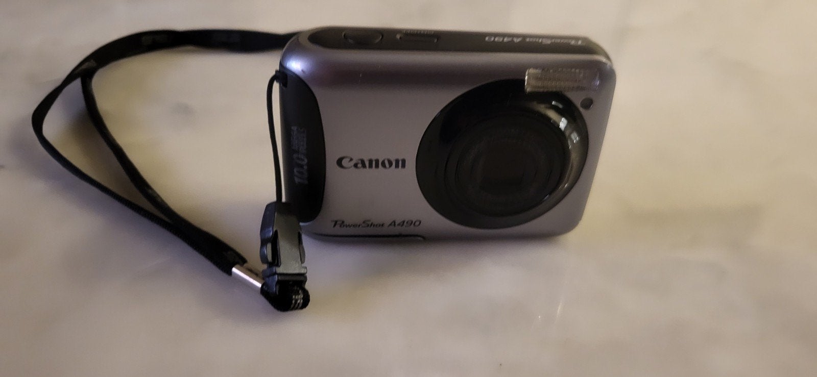 Canon PowerShot A490 Compactcamera - Zo goed als nieuw, Canon, Zo goed als nieuw, Compactcamera, Draagriem