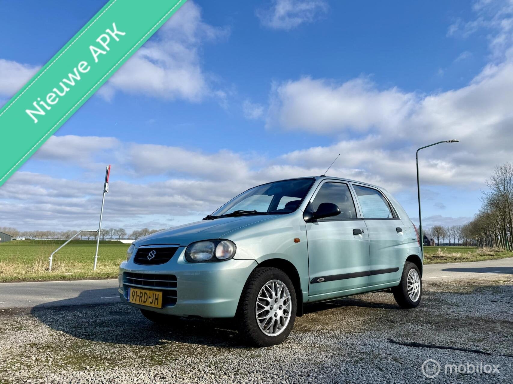 Suzuki Alto 1.1 GX Spirit, BJ 2005, Lage km, APK Maart 2027, Voorwielaandrijving, 750 kg, 4 cilinders, Elektrische ramen