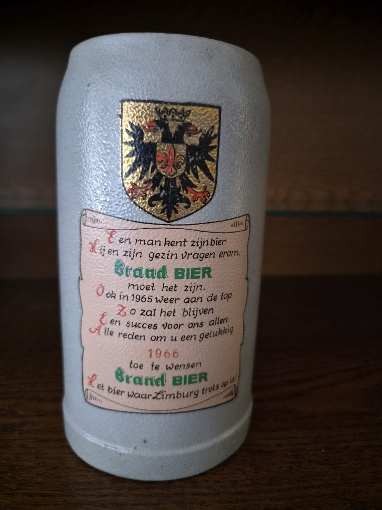 Brand Bier pul 1965, Verzamelen, Biermerken, Ophalen, Zo goed als nieuw, Pul(len), Brand